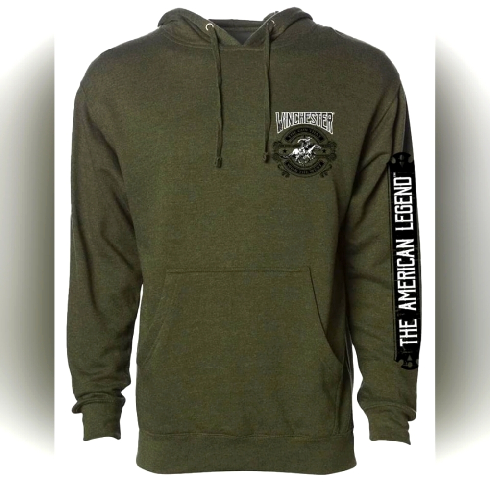 Winchester Green Hoodie with Graphic Print